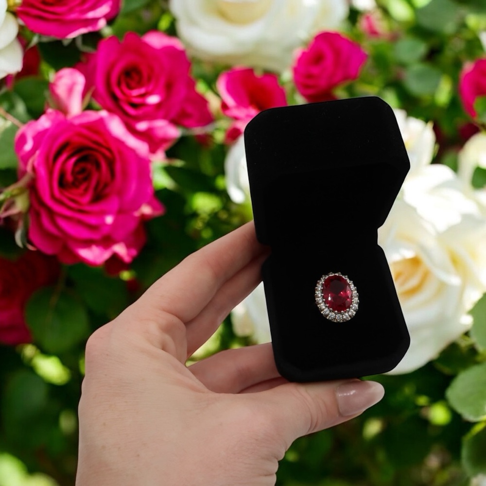 Sunny Stones 4CT Ruby Engagement Ring